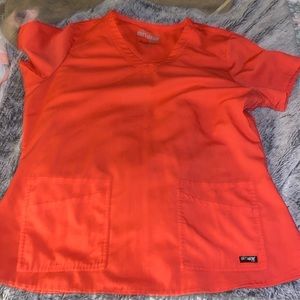 Grey’s anatomy orange scrub top